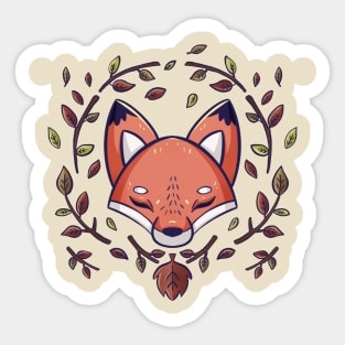 Mandala Fox Sticker